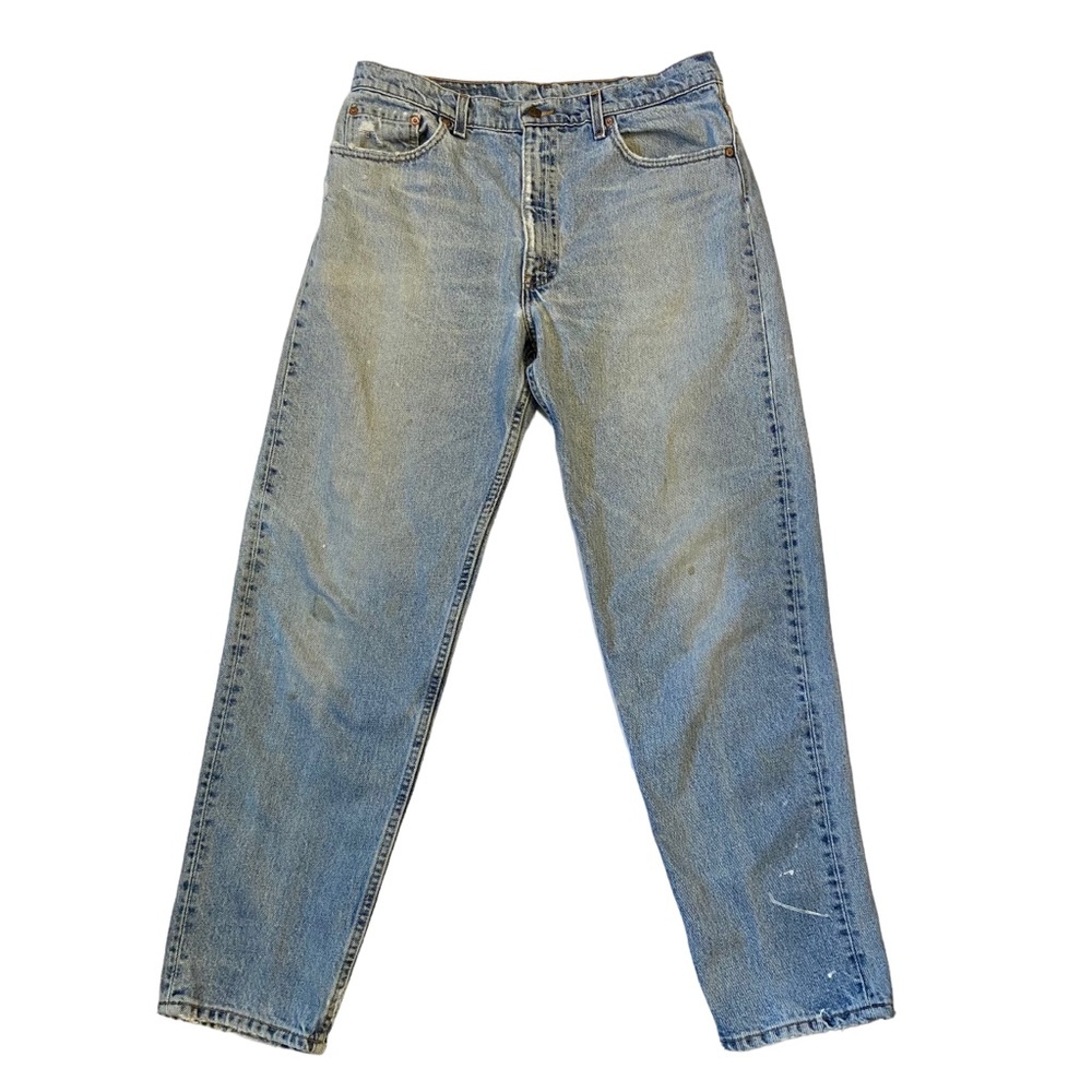 LEVIS Vintage 90’s 550 Relaxed Fit Mens Taper Leg Jeans Distressed Size 36 x 32